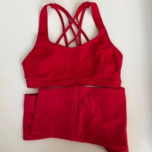 Lululemon Align High Rise Legging and Free to Be Serene Bra